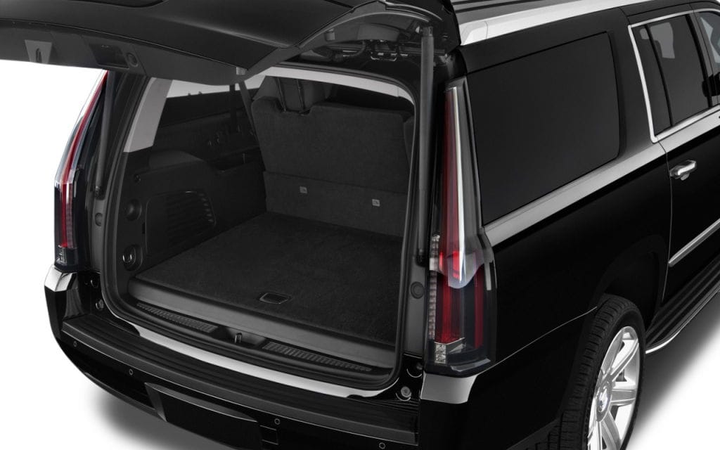 Cadillac Escalade ESV spacious rear cargo area