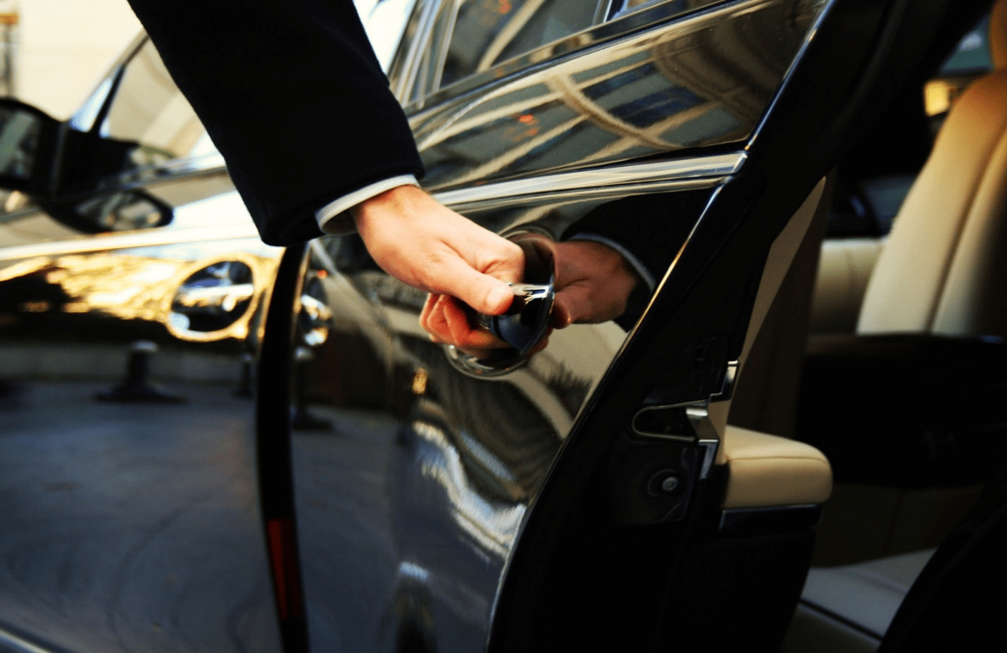 Man opening a car’s door