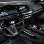 Cadillac Lyriq luxury dashboard and curved digital display interior
