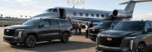 Luxury transportation service in Scottsdale with executive SUVs and private jet
