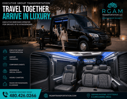 Executive Mercedes Sprinter Transportation in Phoenix & Scottsdale