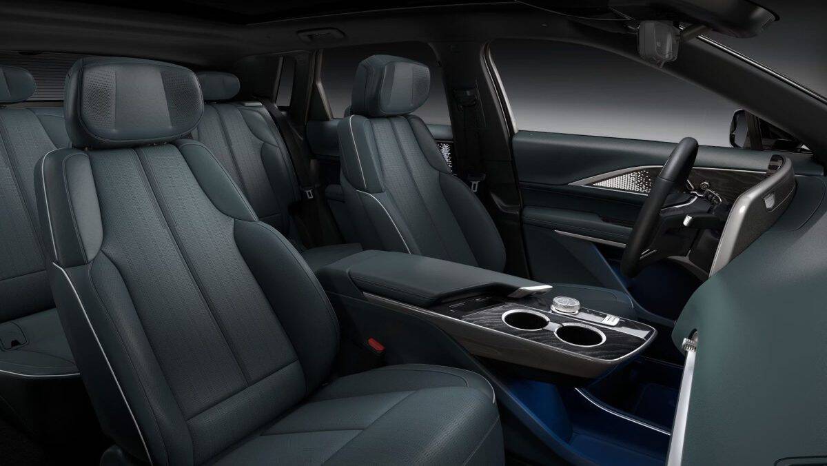 Cadillac LYRIQ luxury interior with premium seating and center console