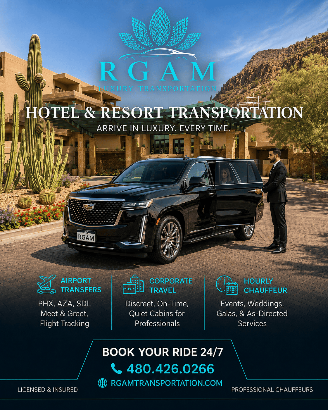 Luxury Resort Transportation in Scottsdale & Paradise Valley