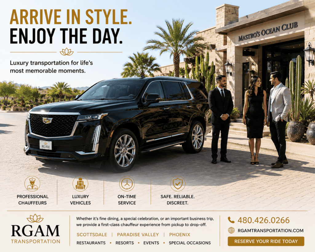 Scottsdale Luxury Resort Transportation | Cadillac Escalade Luxury Cadillac Escalade providing resort transportation in Scottsdale by RGAM Transportation
