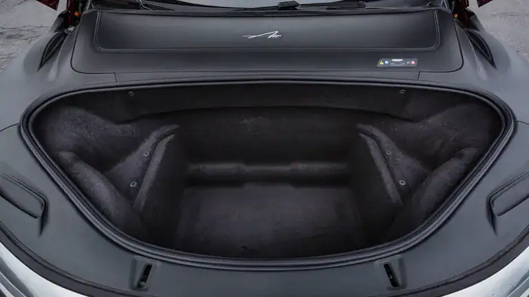 Lucid Air front trunk cargo space