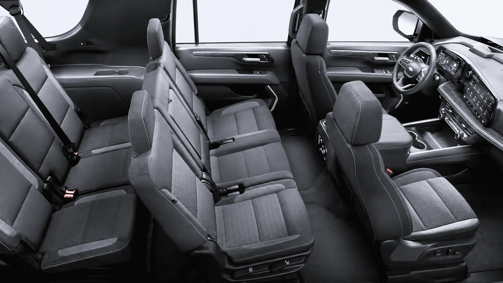 Chevrolet Suburban luxury interior with spacious passenger seating