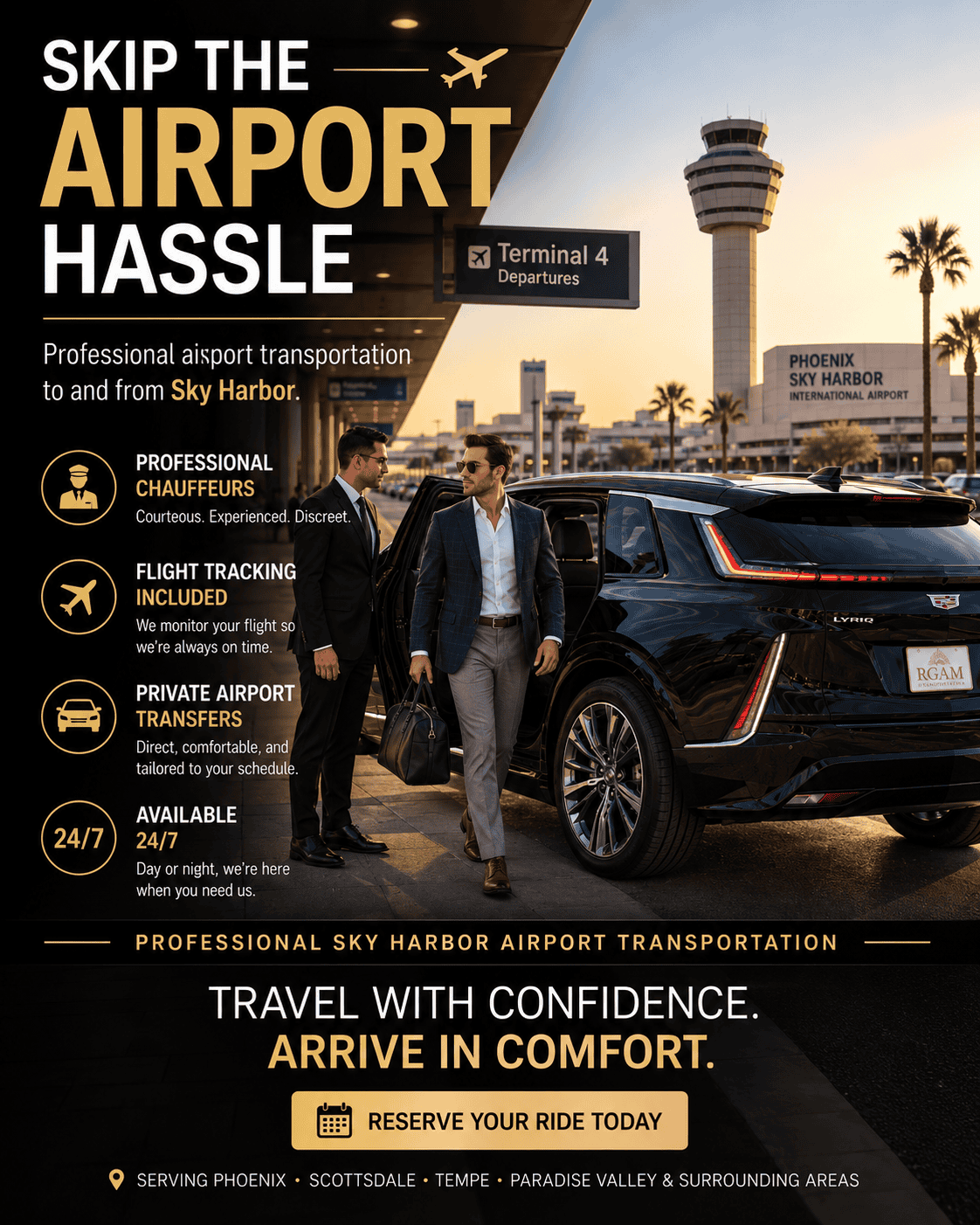 Phoenix Sky Harbor Airport Transportation | RGAM Transportation
