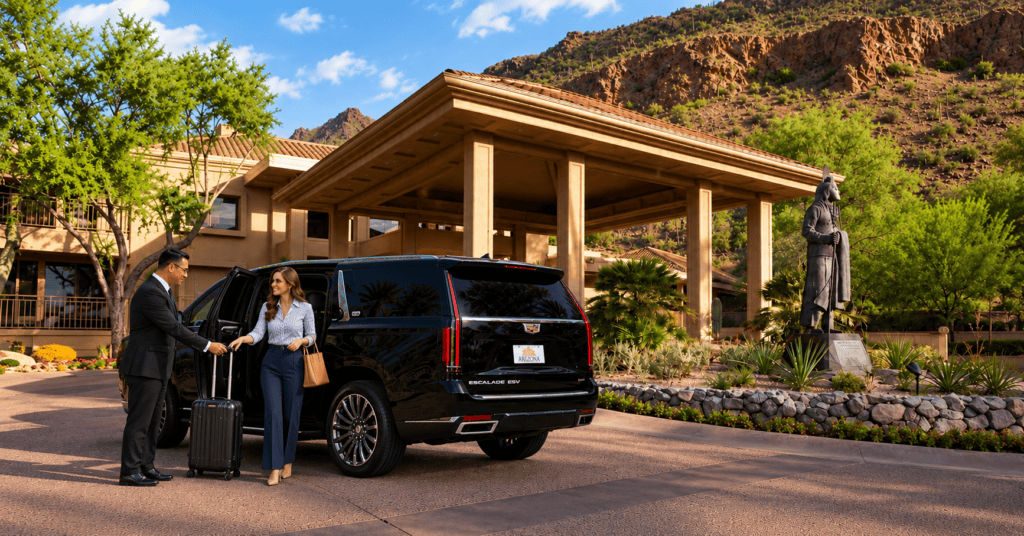 RGAM private airport transportation to a Scottsdale resort